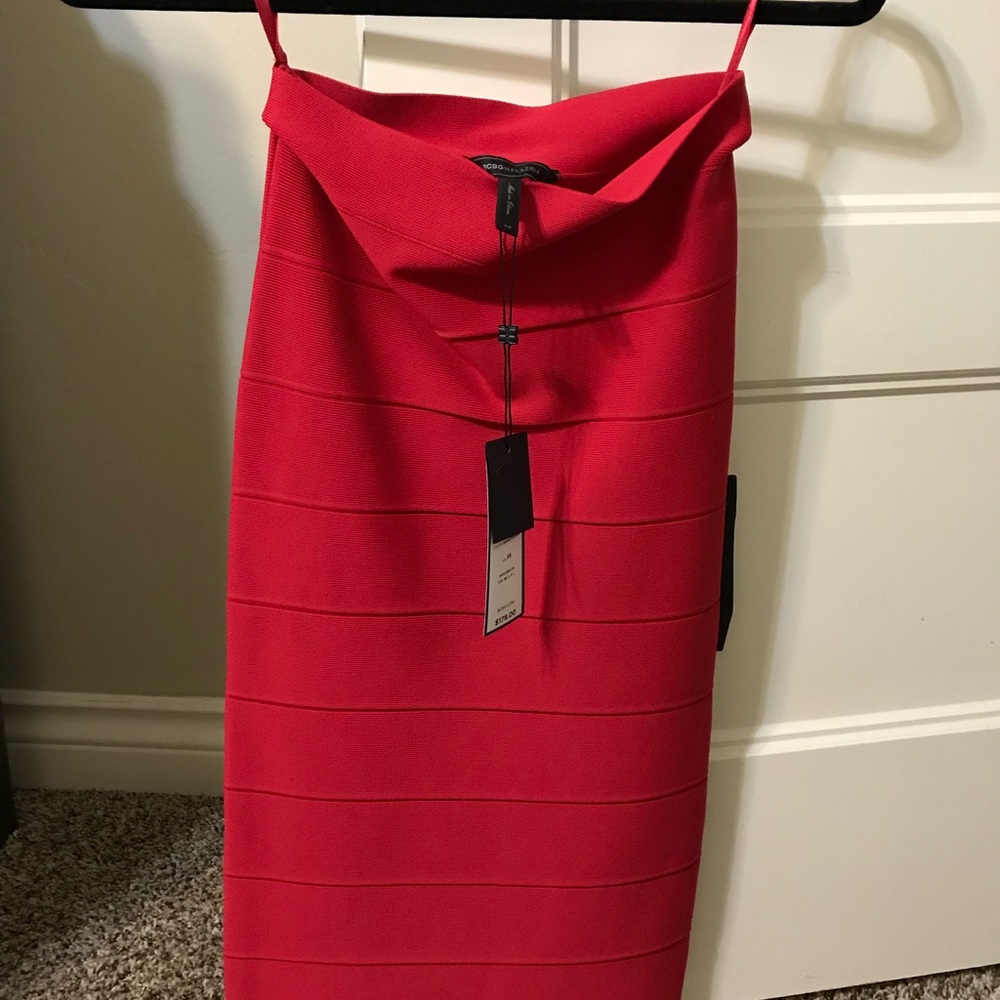 BCBGMaxAzria Red Power Skirt